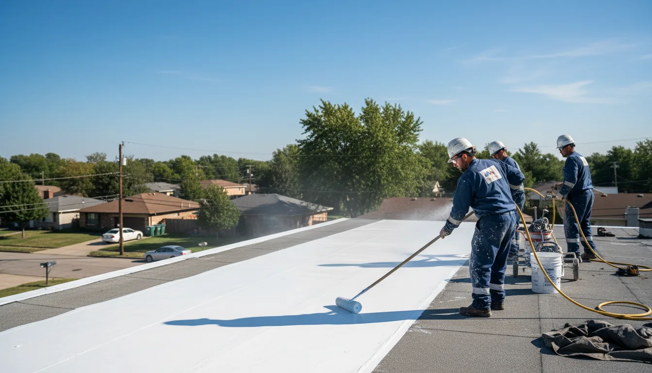 Commercial roof coating in Swanton, VT near me
